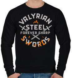 printfashion Valyrian acél kard - Férfi pulóver - Fekete (1461122)