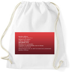 printfashion Media Offline - Sportzsák, Tornazsák - Fehér (5248261)