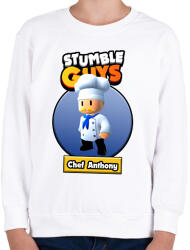 printfashion Chef Anthony - Gyerek pulóver - Fehér (15506518)