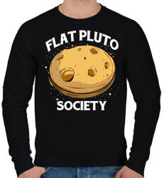 printfashion Lapos Pluto elmélet - Férfi pulóver - Fekete (1313845)