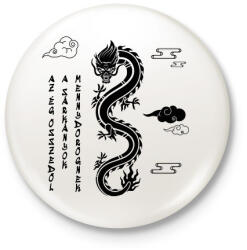 printfashion Az ég összedől - Kitűző, hűtőmágnes - Fehér (7620439)