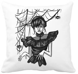 printfashion Wednesday Addams Halloween - Párnahuzat, Díszpárnahuzat - Fehér (14082155)