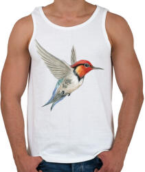 printfashion Kolibri - Férfi atléta - Fehér (1018253)