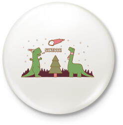 printfashion Santaaa! - Kitűző, hűtőmágnes - Fehér (14921826)