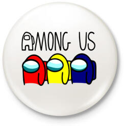 printfashion Among us - Kitűző, hűtőmágnes - Fehér (3923411)