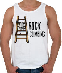 printfashion Rock climbing - Férfi atléta - Fehér (15863452)