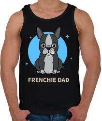 printfashion Frenchie Dad - Férfi atléta - Fekete (9468632)