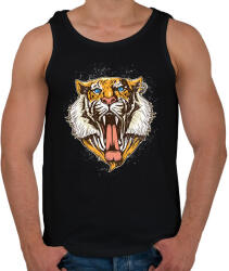 printfashion Tigris - Férfi atléta - Fekete (14037504)