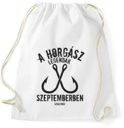 printfashion A horgász legendák - Sportzsák, Tornazsák - Fehér (5003092)