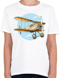 printfashion Retro repülő - Gyerek póló - Fehér (14273897)