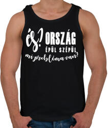 printfashion És? Ország épül szépül. Mi probléma van? - Férfi atléta - Fekete (16320429)