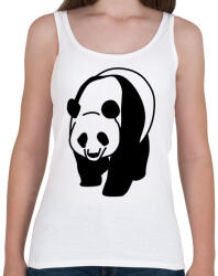 printfashion Panda - Női atléta - Fehér (437119)