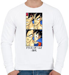printfashion Dragon ball - Férfi pulóver - Fehér (16011669)