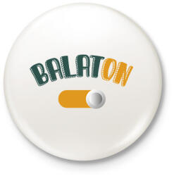 printfashion BalatON - Kitűző, hűtőmágnes - Fehér (7347758)