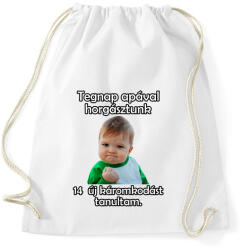printfashion Apja fia horgászat - Sportzsák, Tornazsák - Fehér (4777566)