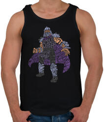 printfashion Zúzó mester - Férfi atléta - Fekete (69715)