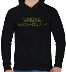 printfashion Valar Morghulis - Férfi kapucnis pulóver - Fekete (1497089)