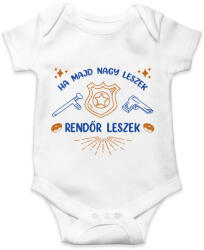 printfashion Rendőr leszek - Baba Body - Fehér (7696541)