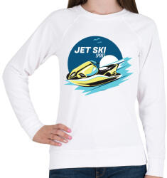 printfashion Jet-ski - Női pulóver - Fehér (1084558)