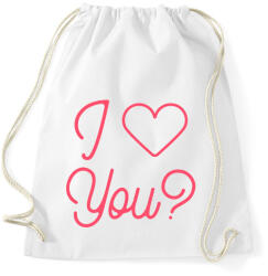 printfashion I love you - Sportzsák, Tornazsák - Fehér (10654402)