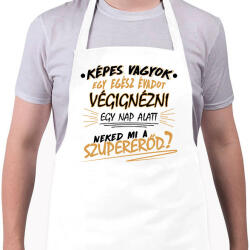 printfashion Egy évad egy nap alatt - Sorozatfüggő - Kötény - Fehér (7484531)