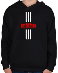 printfashion Russian Hardbass - Gyerek kapucnis pulóver - Fekete (1607890)