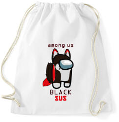 printfashion Among us Black sus 2 - Sportzsák, Tornazsák - Fehér (4127673)