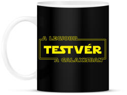printfashion A legjobb testvér a galaxisban - Bögre - Fekete (1002357)