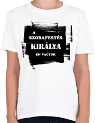 printfashion A szobafestés királya én vagyok - Gyerek póló - Fehér (6403476)