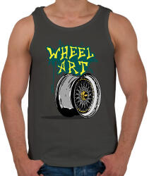 printfashion Wheel art - Férfi atléta - Sötétszürke (2093725)