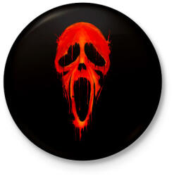 printfashion Sikoly - Kitűző, hűtőmágnes - Fekete (3091088)