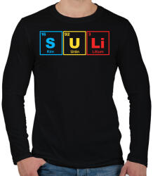 printfashion Suli - Férfi hosszú ujjú póló - Fekete (7690242)