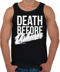 printfashion Halál mint a becstelenség - Férfi atléta - Fekete (172225)