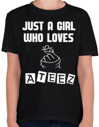 printfashion Ateez - Gyerek póló - Fekete (2328667)