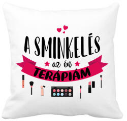 printfashion A sminkelés az én terápiám - Párnahuzat, Díszpárnahuzat - Fehér (8471621)