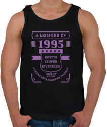 printfashion Legjobb év - Évszámos - Férfi atléta - Fekete (7149035)
