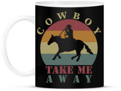 printfashion Take me away - Bögre - Fekete (7497706)
