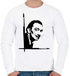 printfashion Dalí - Férfi pulóver - Fehér (518460)