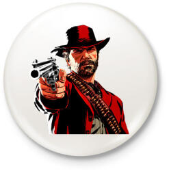printfashion red dead redemption 2 - Kitűző, hűtőmágnes - Fehér (3087885)