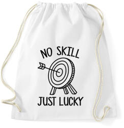 printfashion No skill just lucky - Sportzsák, Tornazsák - Fehér (13257667)