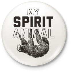 printfashion My spirit animal - Kitűző, hűtőmágnes - Fehér (3080006)