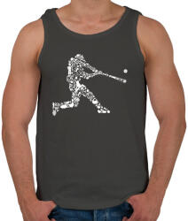 printfashion Baseball játékos - Férfi atléta - Sötétszürke (308082)