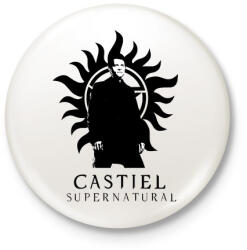 printfashion Castiel - Kitűző, hűtőmágnes - Fehér (3079416)