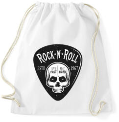 printfashion Rock 'n' Roll - Live fast, Play hard - Sportzsák, Tornazsák - Fehér (6377081)