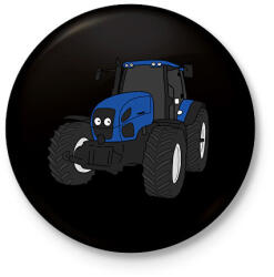 printfashion traktor - Kitűző, hűtőmágnes - Fekete (5668737)