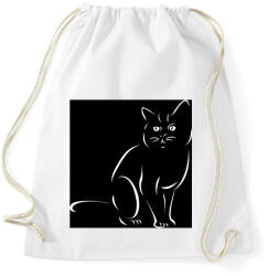 printfashion Cat - Sportzsák, Tornazsák - Fehér (14873994)