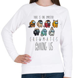 printfashion Among us - crewmates - there is one impostor - Női pulóver - Fehér (4155376)