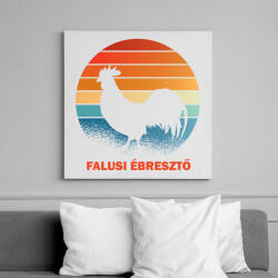 printfashion Falusi ébresztő - Vászonkép - Fehér (13098909)