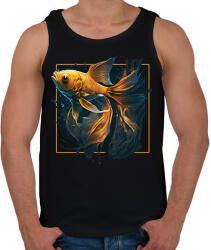 printfashion Aranyhal - Férfi atléta - Fekete (12760141)