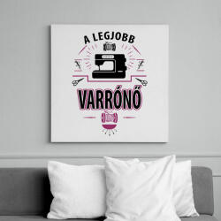 printfashion A legjobb varrónő - Vászonkép - Fehér (6624271)